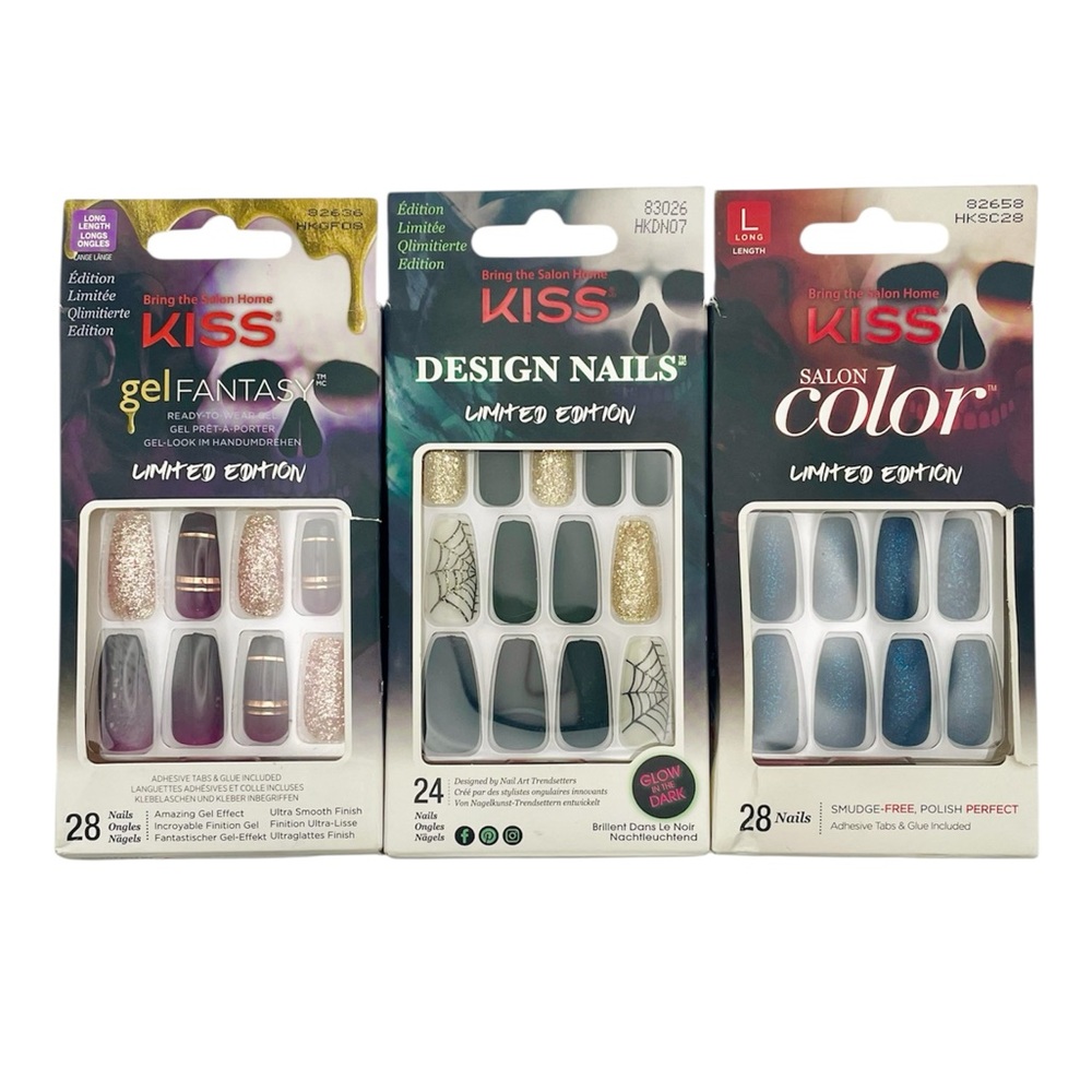 KISS Limited Edition Halloween Nails - Lot of 3